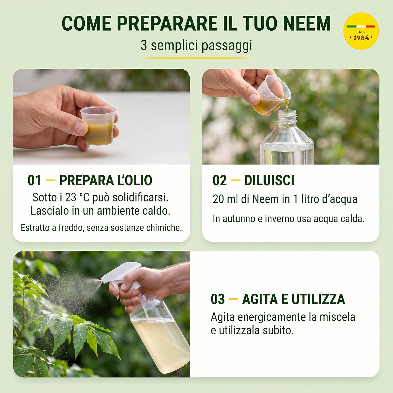Detalle 2 de I Consigli Dell'Esperto 8051564010594 olej neem, 100 ml