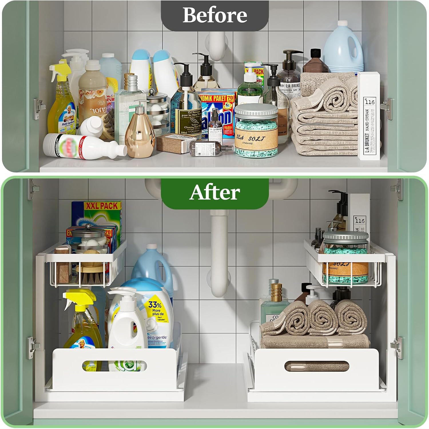 Detalle 2 de REALINN Under Sink Organizer 1 Pack