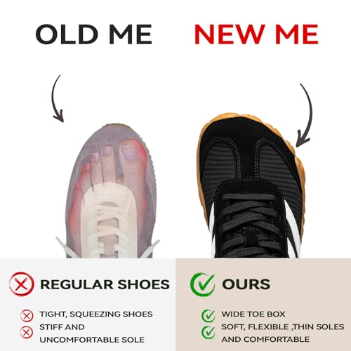 Thumbnail 1 de Barezoey Barefoot Shoes: Wide Toe Box Trainers with Zero Drop – Casual Sneakers