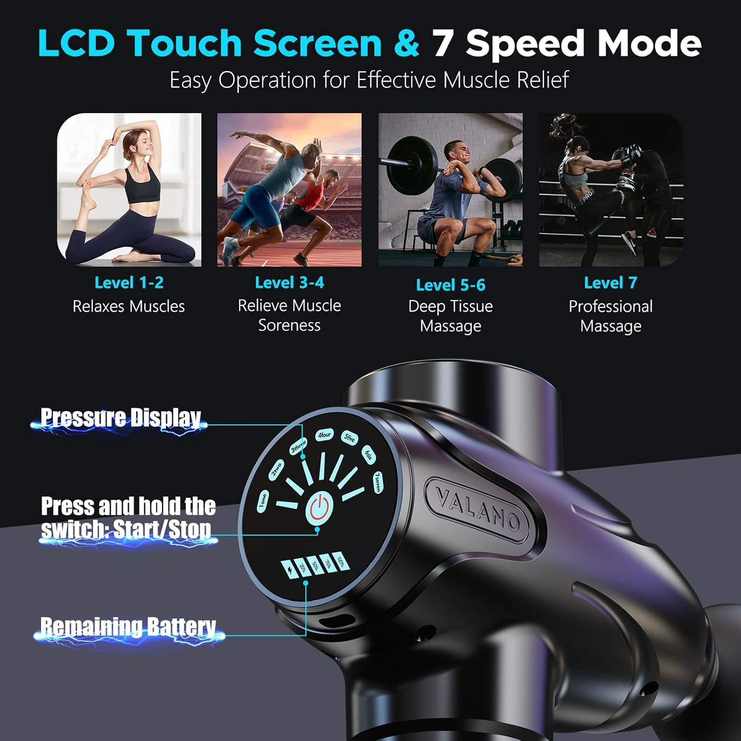 Thumbnail 1 de Massage Gun Deep Tissue percussion massager