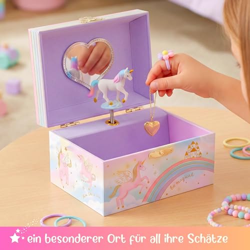 Thumbnail 6 de Giggle & Honey Schmuckkästchen Mädchen Musik Box & Einhorn – Magische Einhorn-Spieluhr mit Schmuckkasten