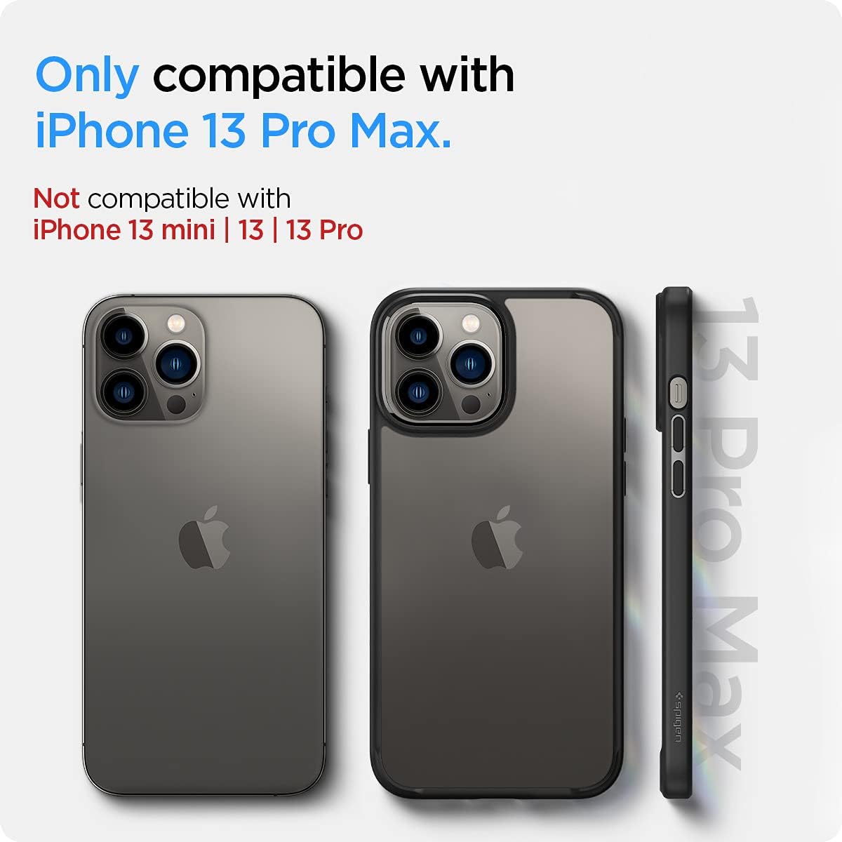 Thumbnail 1 de Spigen Ultra Hybrid pour iPhone 13 Pro Max coque anti-jaunissement - Noir