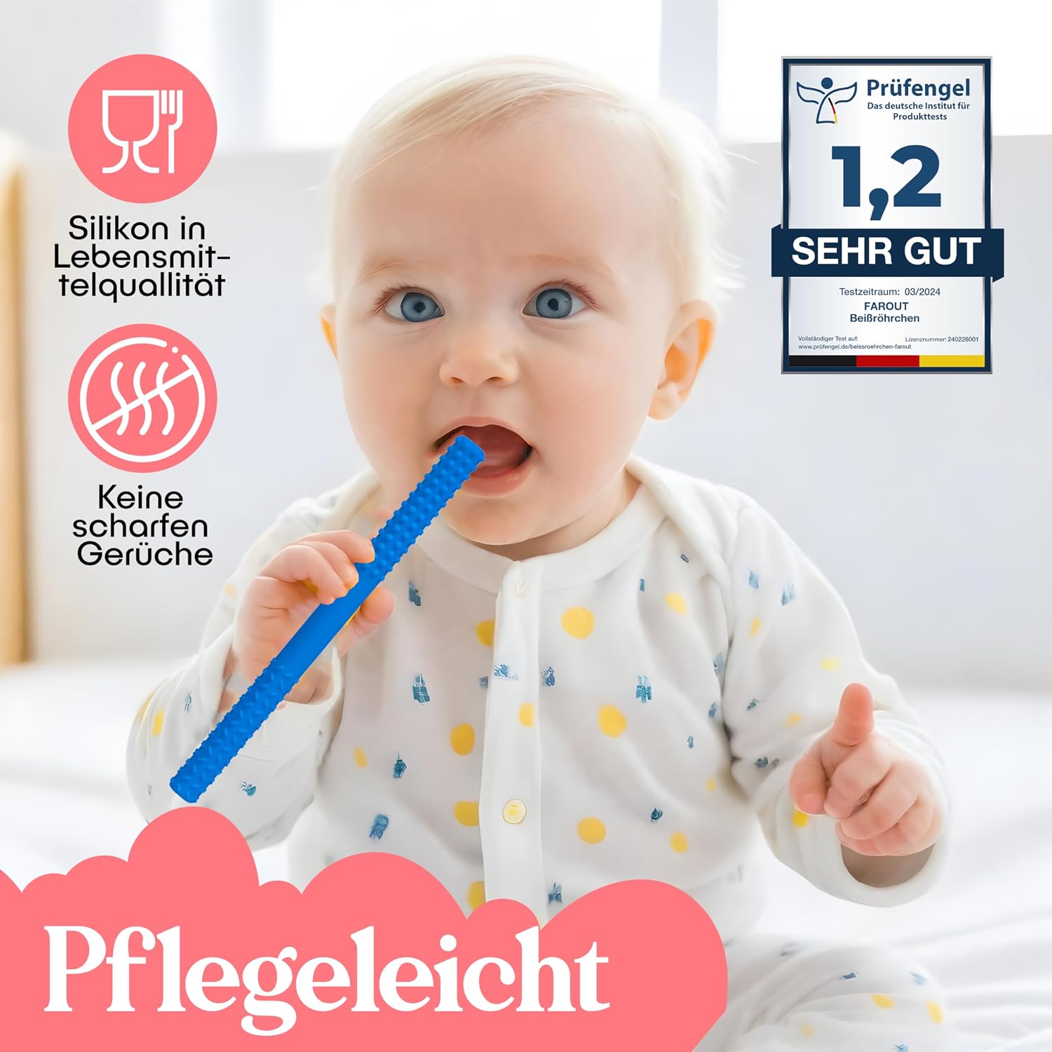 Detalle 1 de farout Beißring Baby 6 Stück