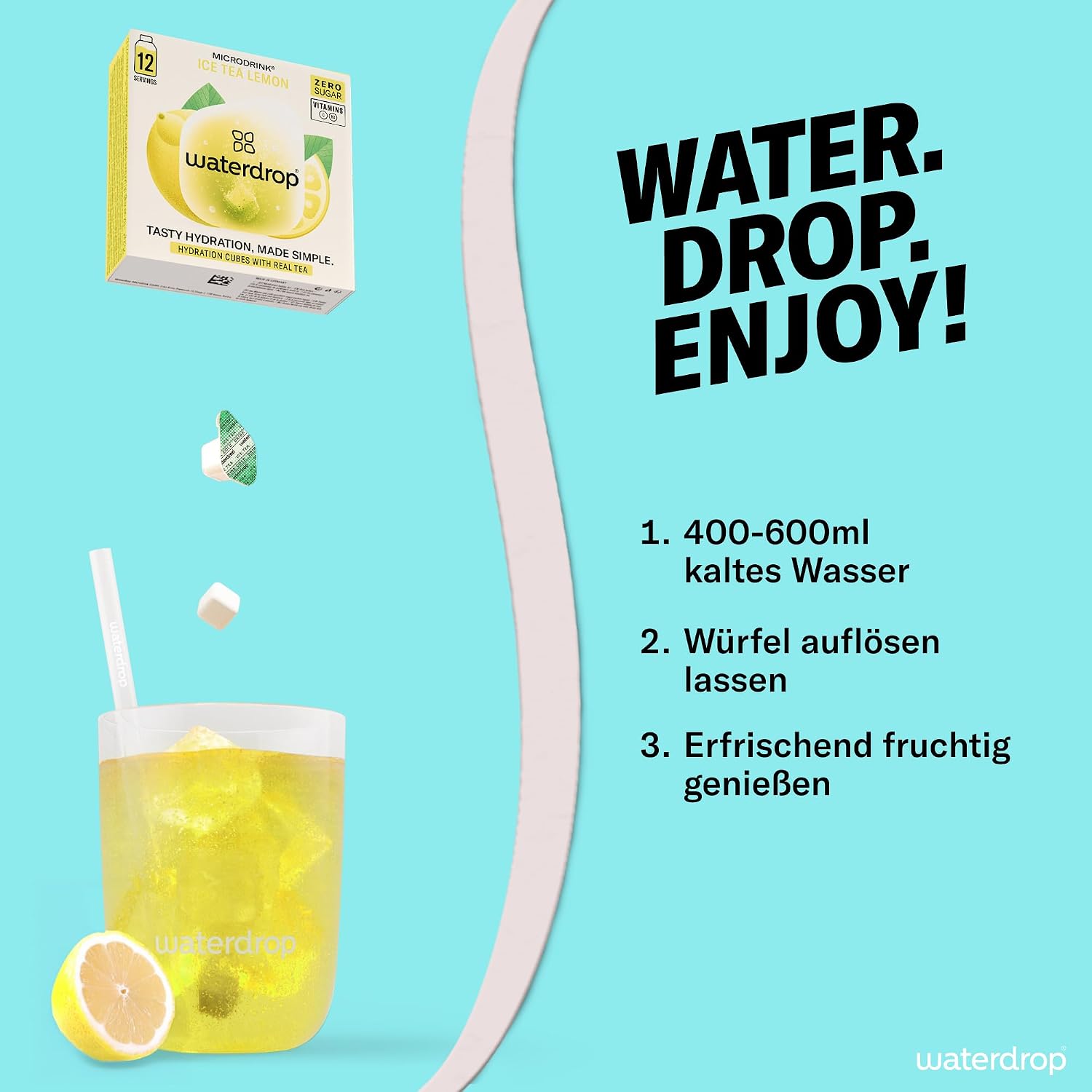 Thumbnail 5 de waterdrop Tropische Früchte Set 48 Würfel