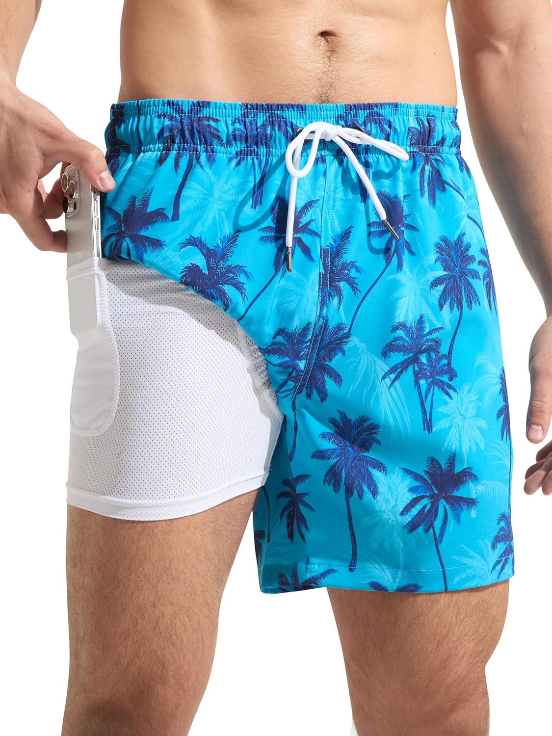 Thumbnail 6 de Arcweg Men’s 2-in-1 Swim Shorts with Compression Liner and Zip Pockets