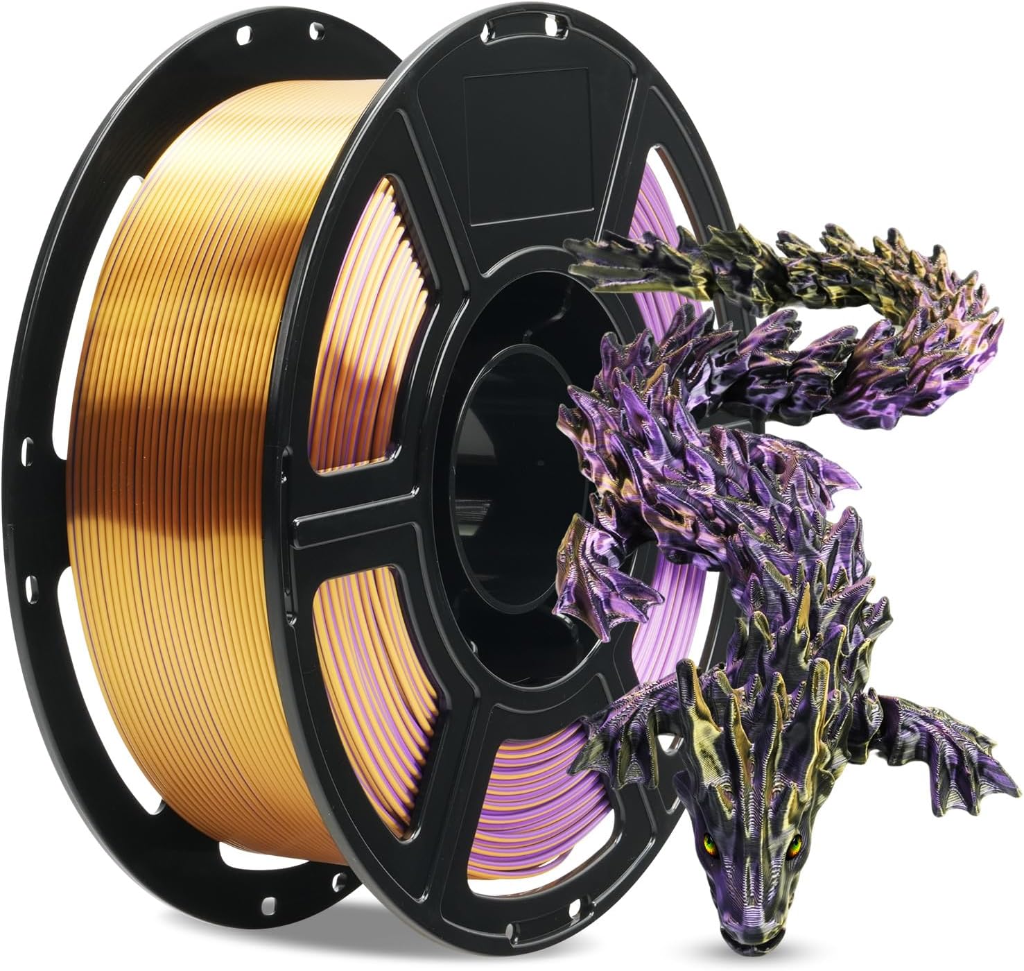 Thumbnail 6 de FLASHFORGE Silk PLA Gradient Rainbow Pastel Filament (1.75mm) – Multicoloured Colour Change 8m Spools