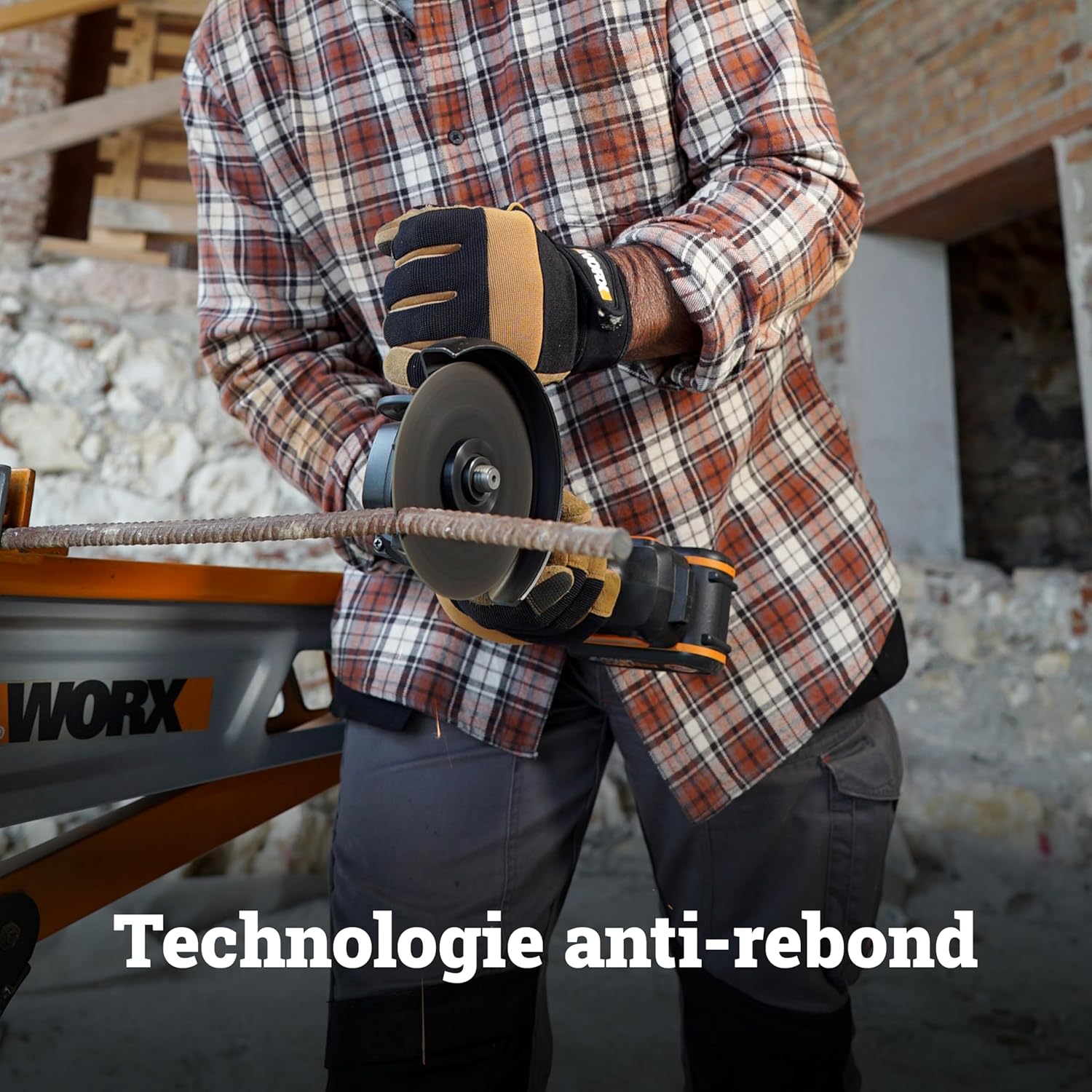 Thumbnail 6 de WORX Meuleuse d'Angle sans Fil Brushless 20V WX814.9 – Disque 125 mm (sans batterie ni chargeur)