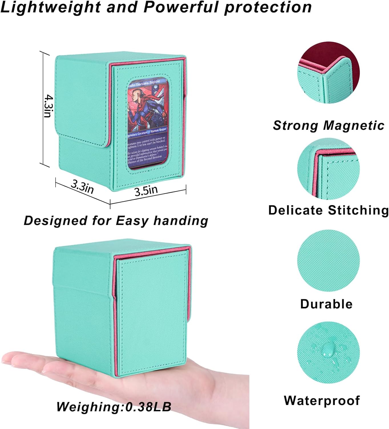 Detalle de AFIING MTG Deck Box for Commander Display