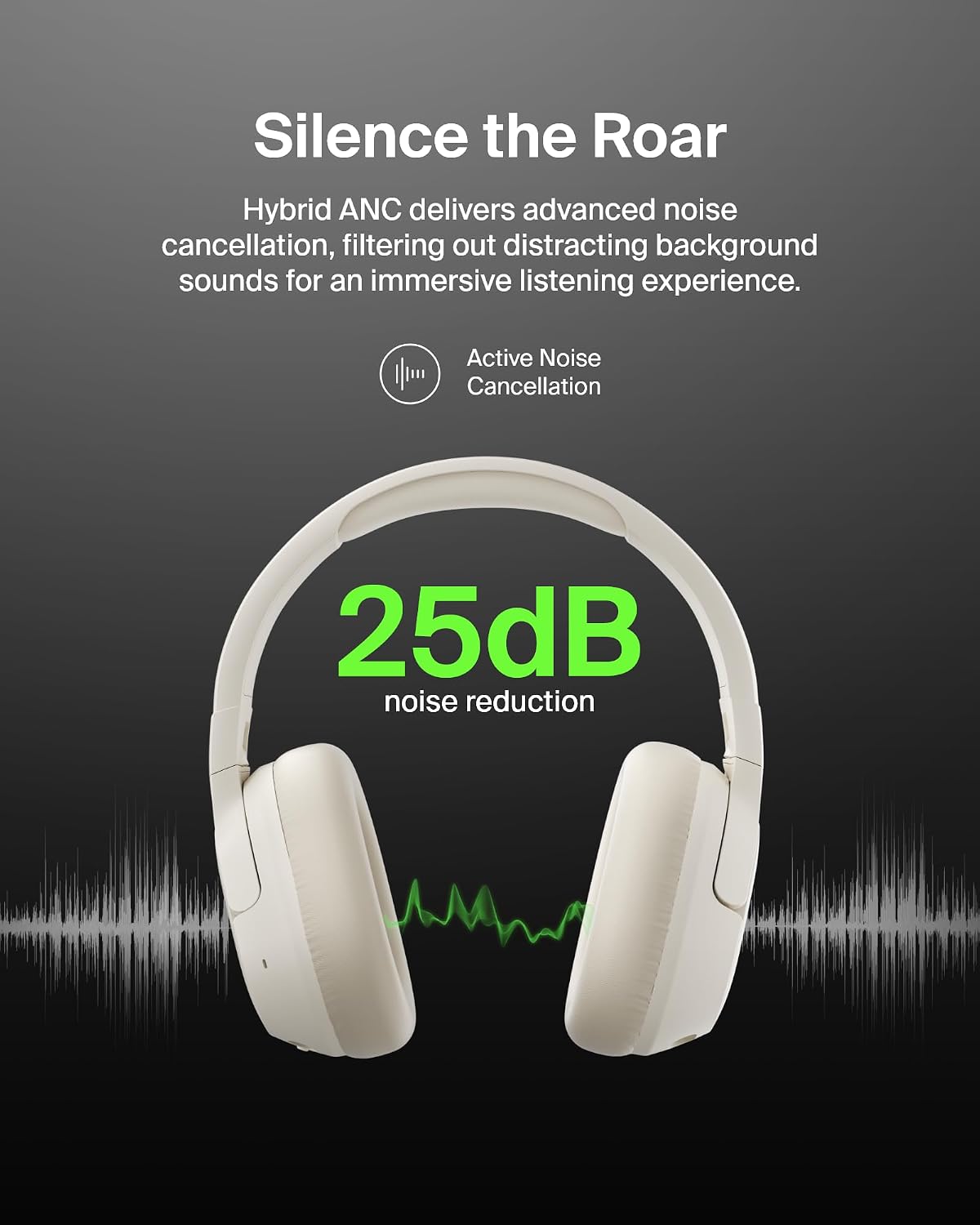 Thumbnail 1 de Belkin SoundForm Isolate Bluetooth Over-Ear Headphones (Hybrid Active Noise Cancelling) — Sand