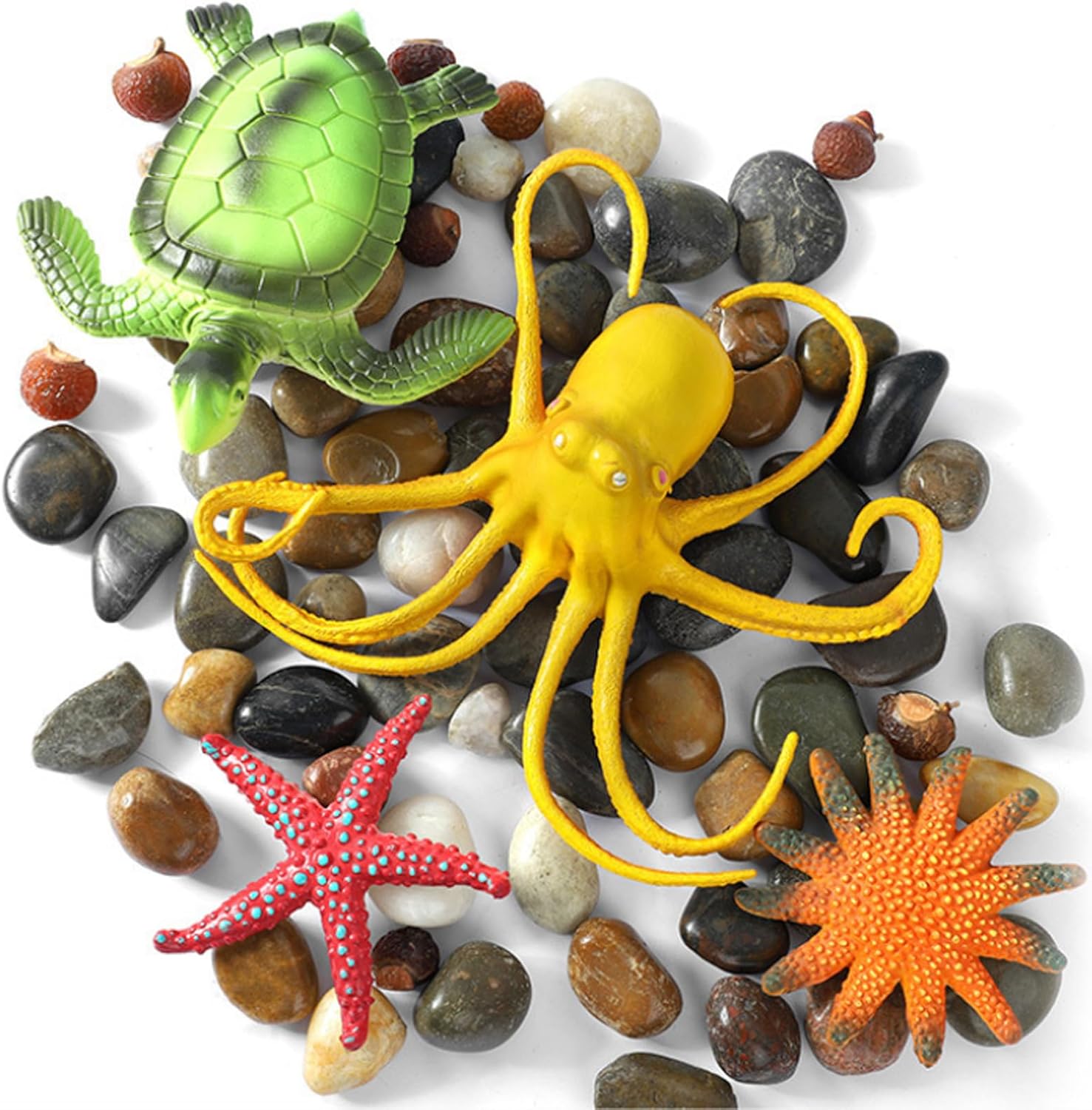 Thumbnail 3 de DANCOLOR Big Starfish fish tank Ornaments – 4pc Fairy Garden Aquarium Decor