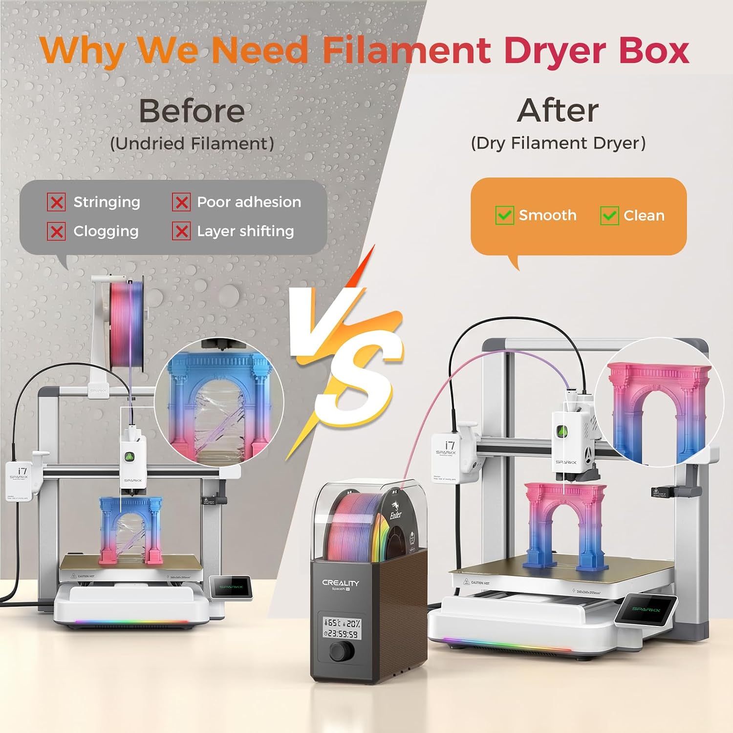 Detalle de Creality Filament Dryer Space Pi SE