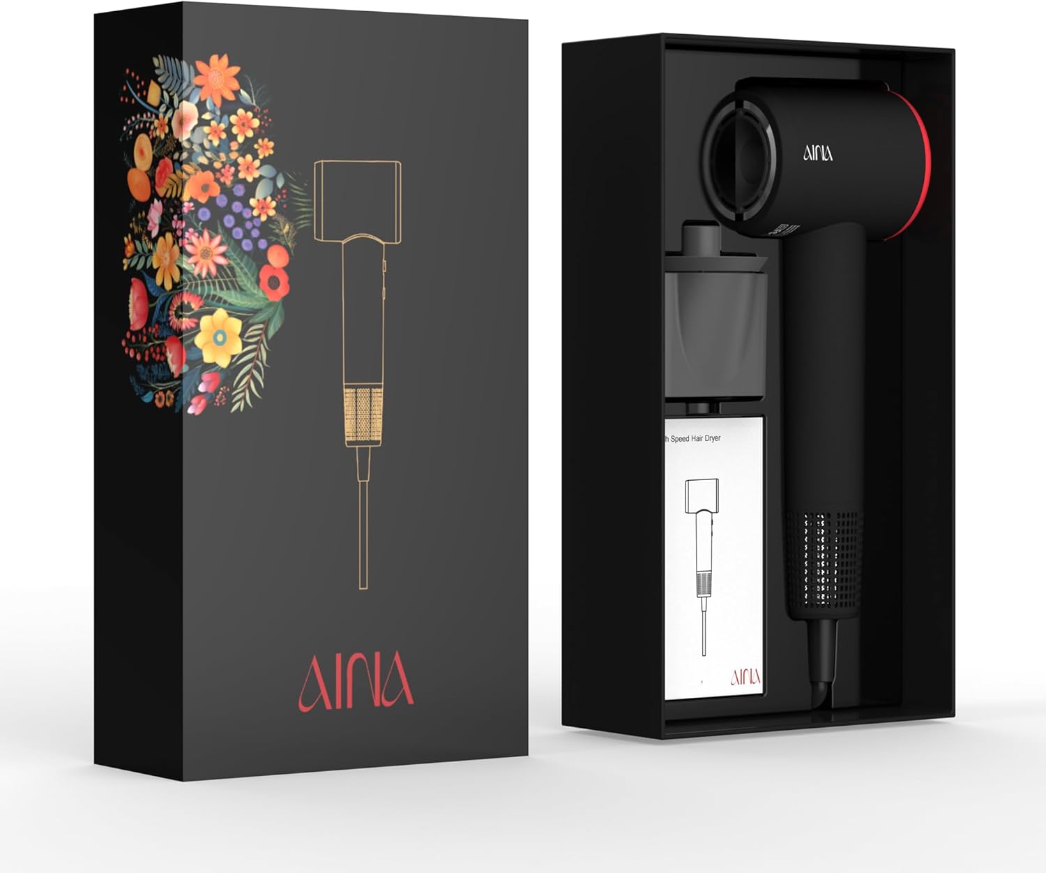 Thumbnail 3 de AINA High Speed Hair Dryer with Brushless Motor (1A Red) – Performance, portability and intelligent heat control