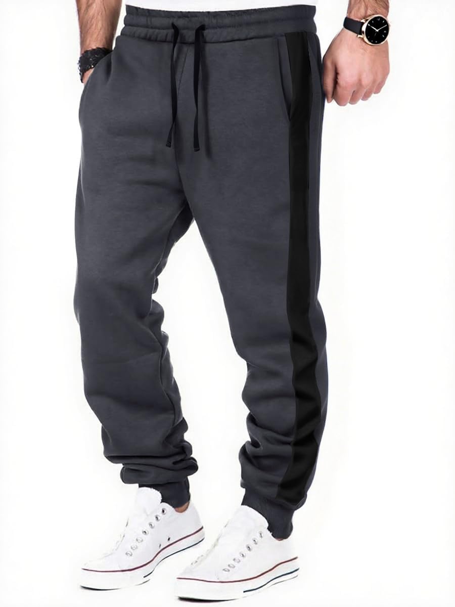 Thumbnail 6 de HMIYA Jogginghose Herren aus Baumwolle mit Taschen und Seitenstreifen