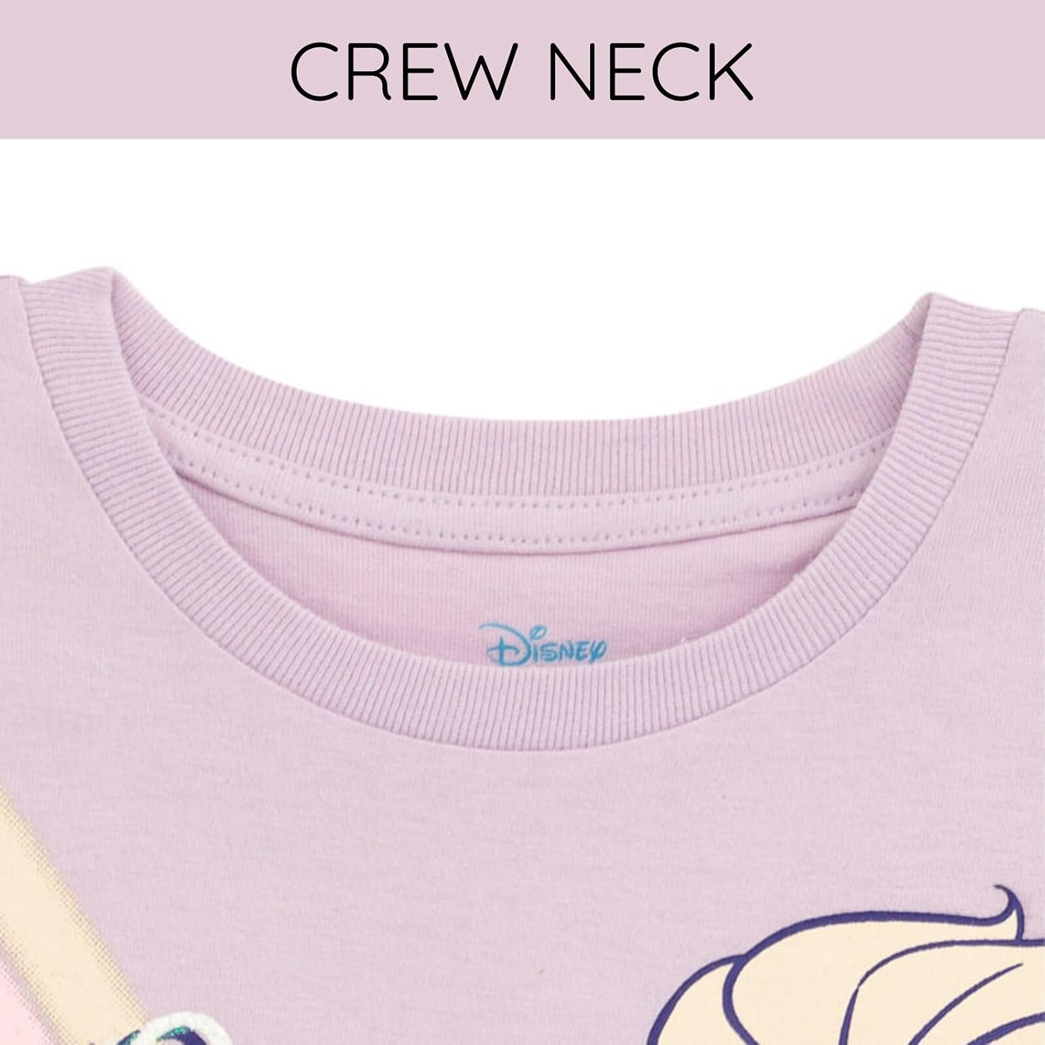 Detalle de Disney P-B4T1263MM Elsa Short-Sleeve Graphic T-Shirt for Girls, Glitter Design