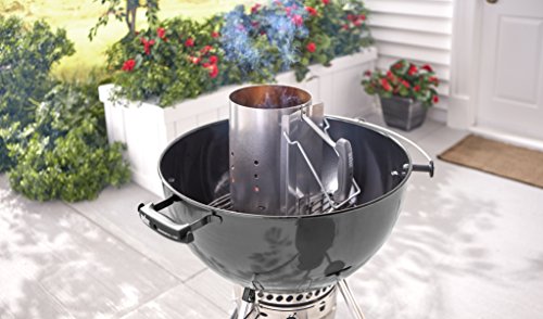 Detalle de Weber Cheminée d’allumage Rapidfire : démarrage rapide et efficace du barbecue charbon