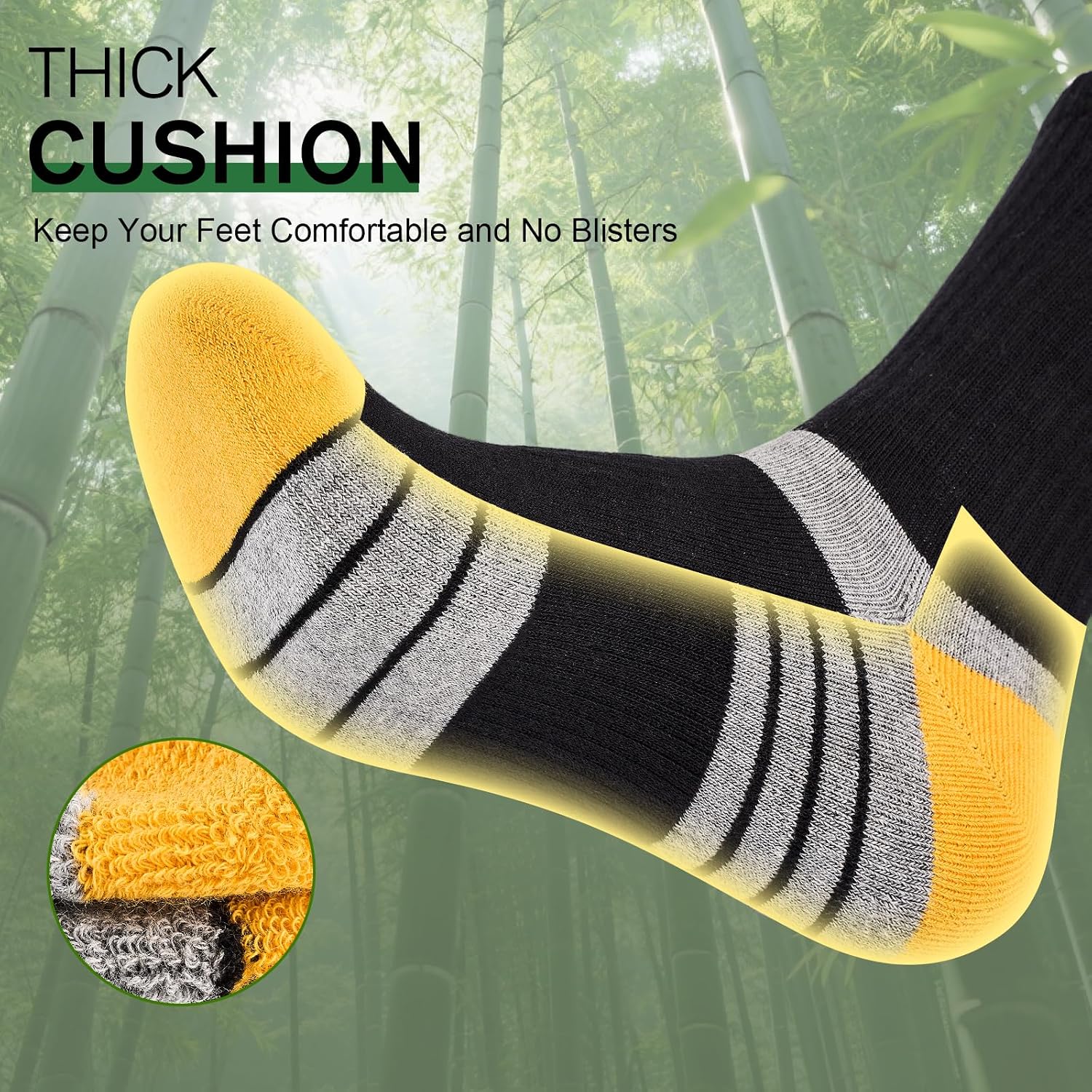 Thumbnail 3 de Stoeury Mens Bamboo Socks 6 Pairs
