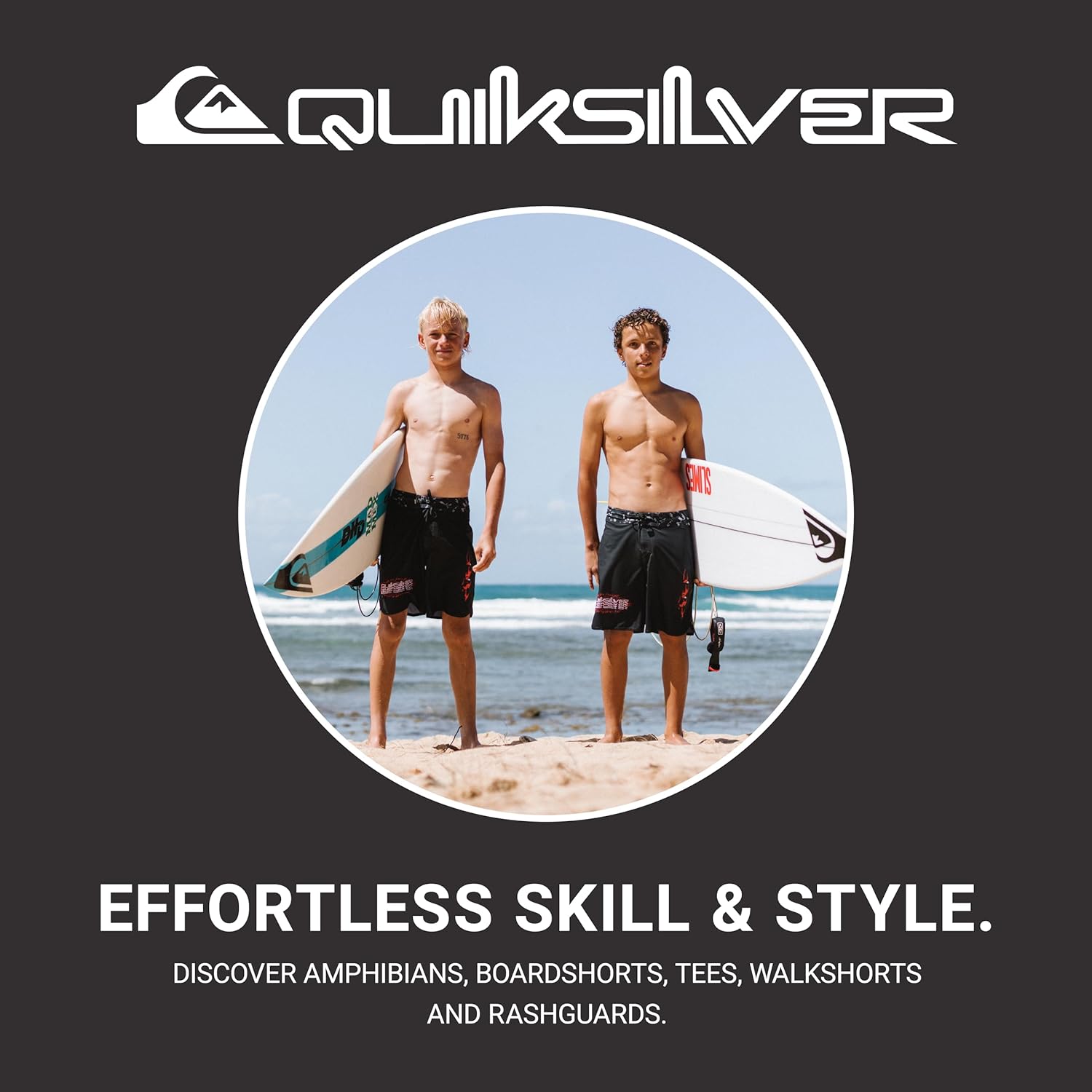 Thumbnail 4 de Quiksilver Boys' Short Sleeve Screen Print Graphic T-Shirt