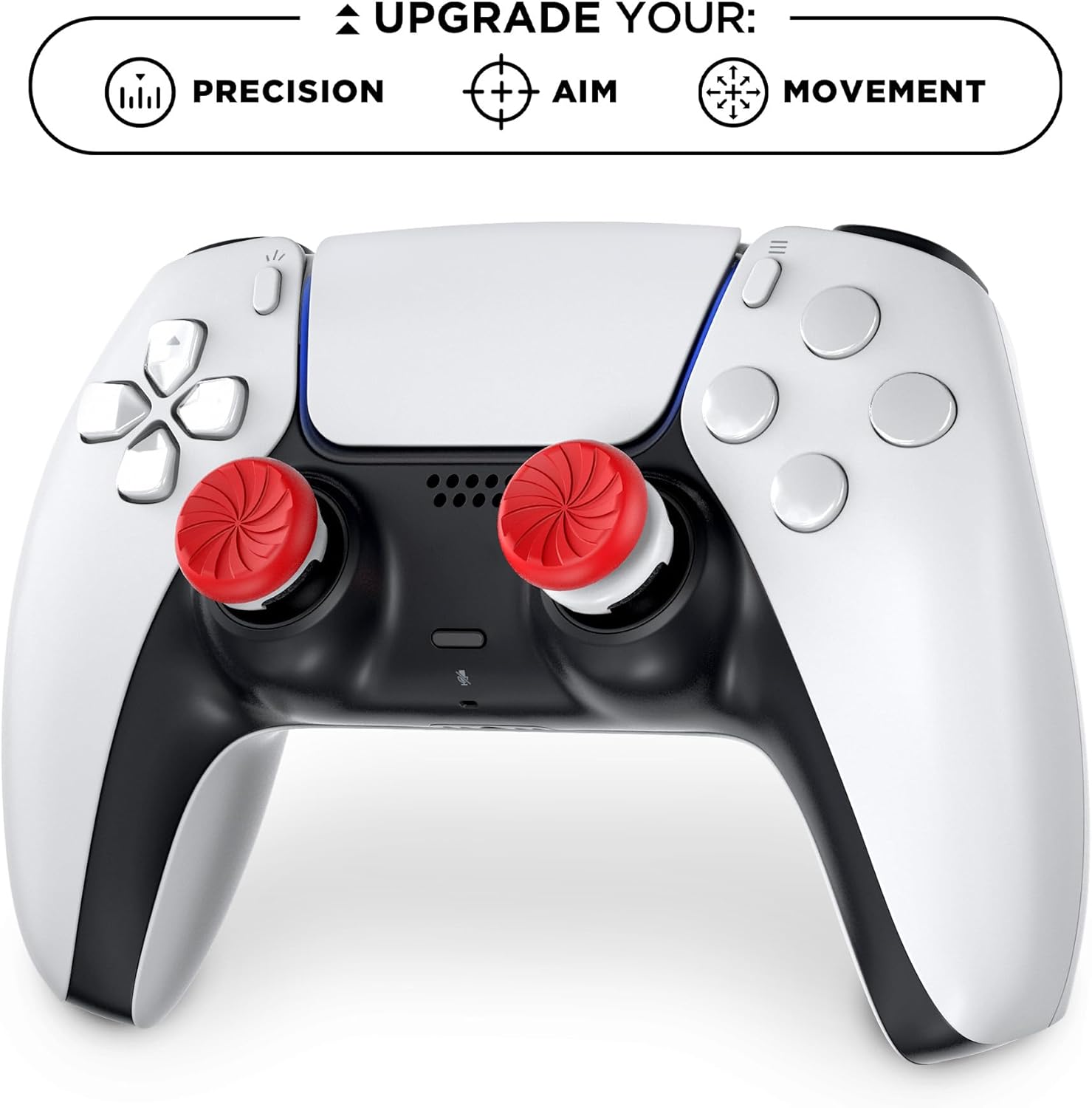 Thumbnail 4 de KontrolFreek FPS Freek Inferno : rehausseurs de joystick pour manette PS5/PS4 (haut & milieu) – Rouge