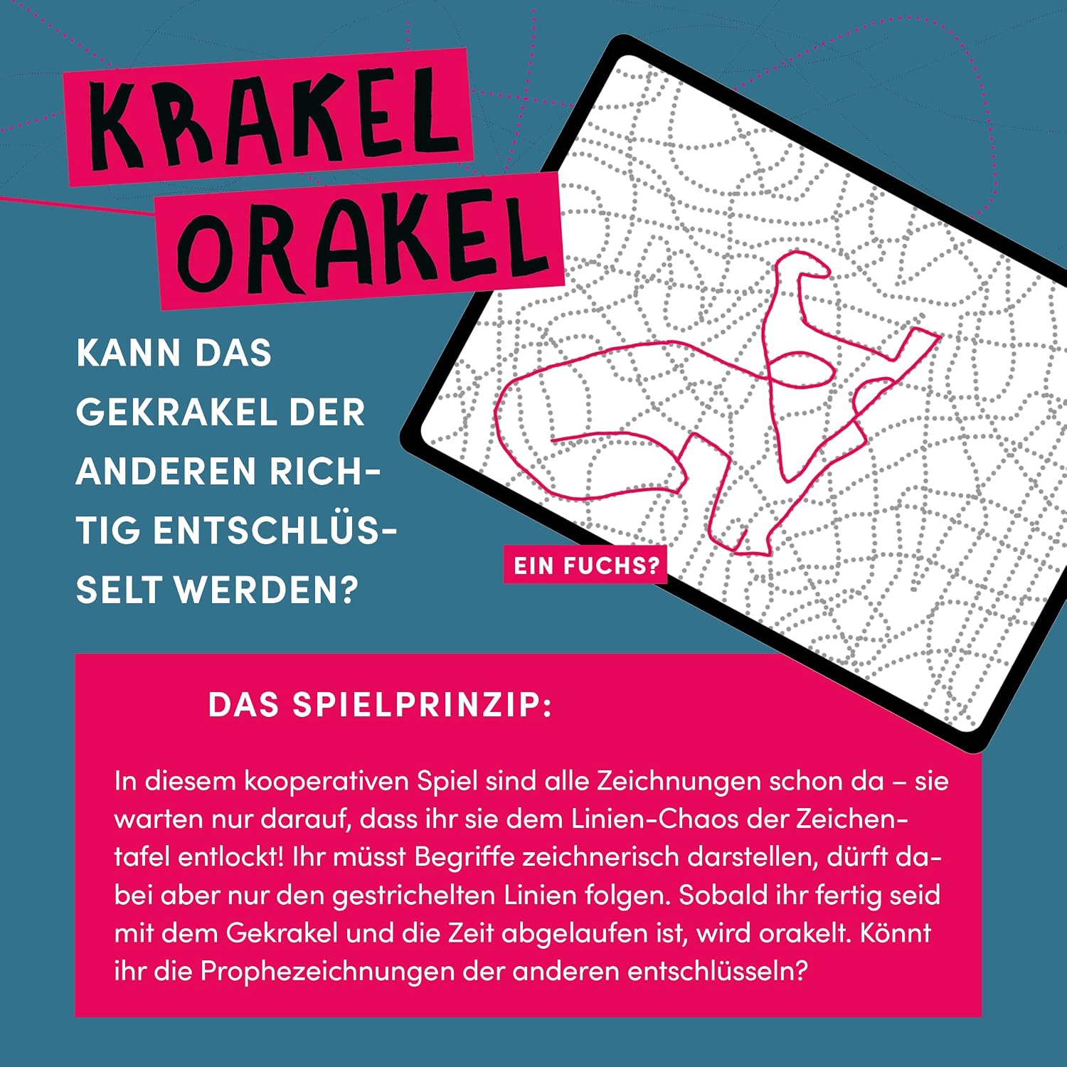Detalle de TOPP Krakel-Orakel – Das Zeichenspiel für alle, die Nicht zeichnen können