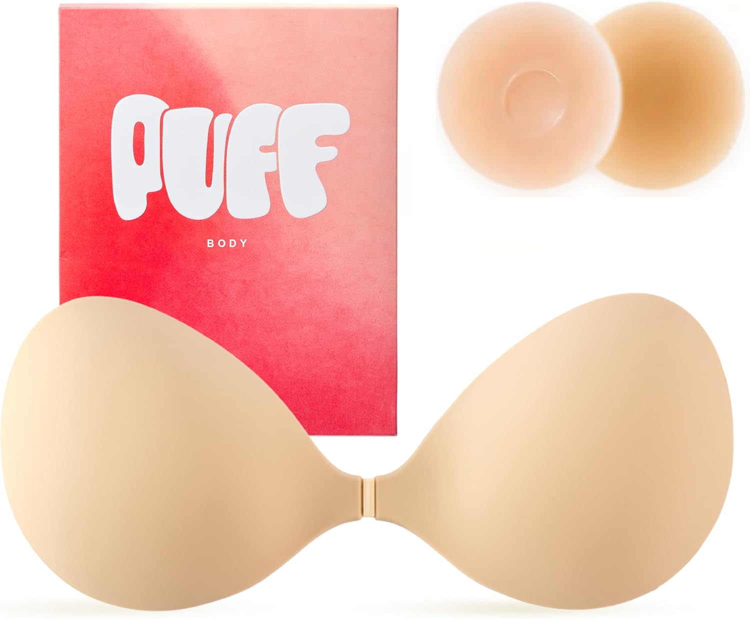 Thumbnail 6 de PUFF BODY Invisible Strapless Sticky Bra (Adhesive Strapless Push Up with Nipple Covers) for Backless Dresses