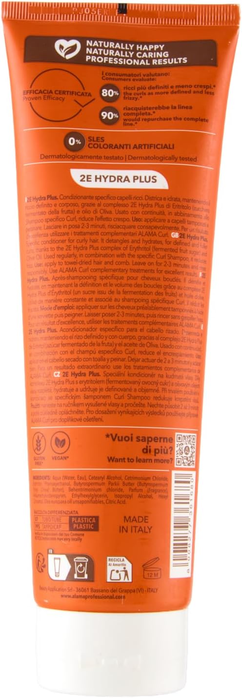 Detalle 2 de Alama Professional Curl Conditioner: balsamo districante per ricci definiti e mossi, con oliva ed eritritolo