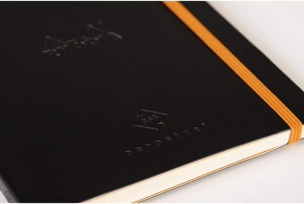 Thumbnail 5 de RHODIA 117182C Carnet Souple Rhodiarama – Agenda Perpétuel Noir, A5