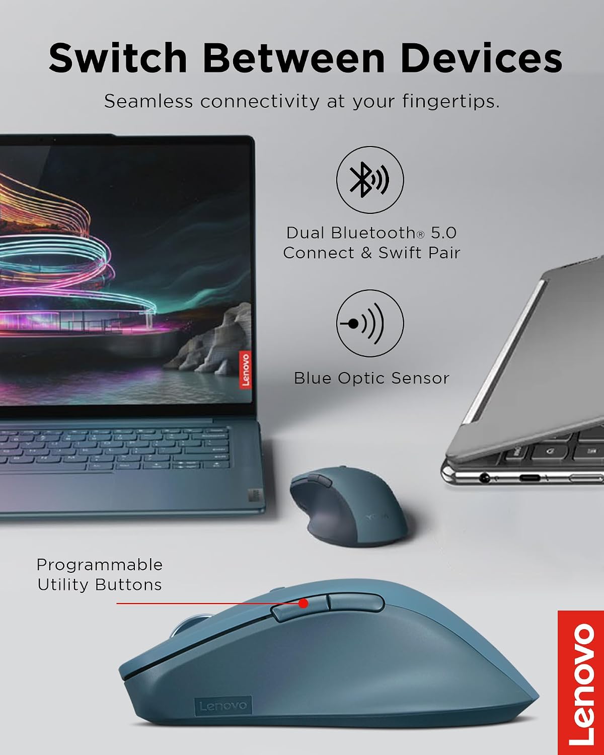 Detalle de Lenovo Bluetooth Mouse
