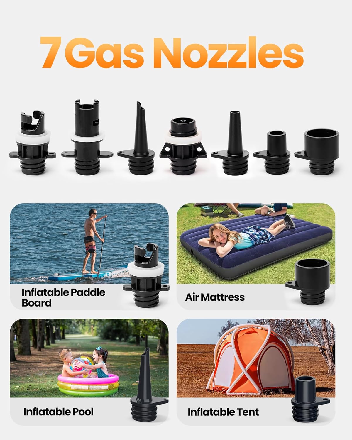 Thumbnail 6 de OutdoorMaster Shark 20PSI High Pressure SUP Air Pump – Intelligent Dual Stage Inflation with Auto-Off