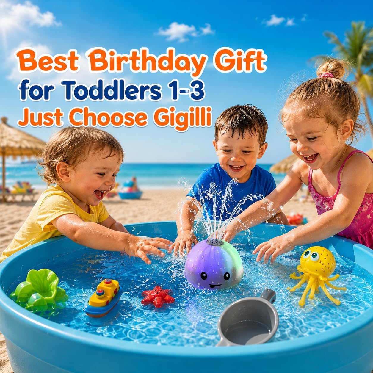 Detalle 2 de Gigilli Bath Toys for Ages 1-3 🐳