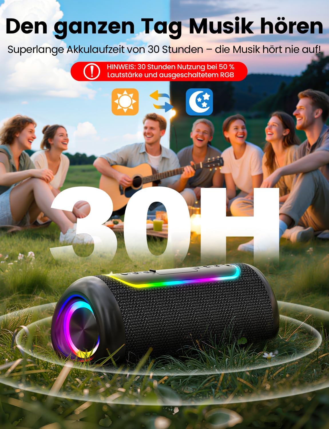 Thumbnail 5 de UOHHBOE Bluetooth Lautsprecher 30W 🔊