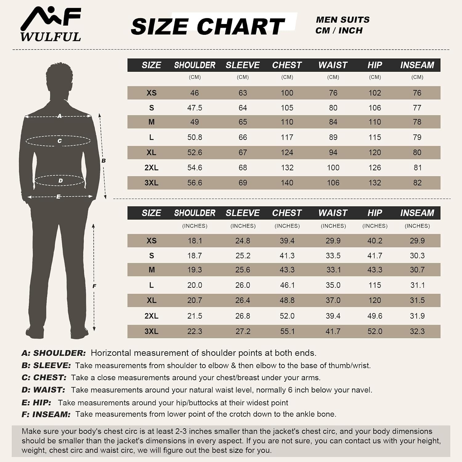 Thumbnail 6 de WULFUL Slim Fit 3-Piece Tuxedo Suit Set