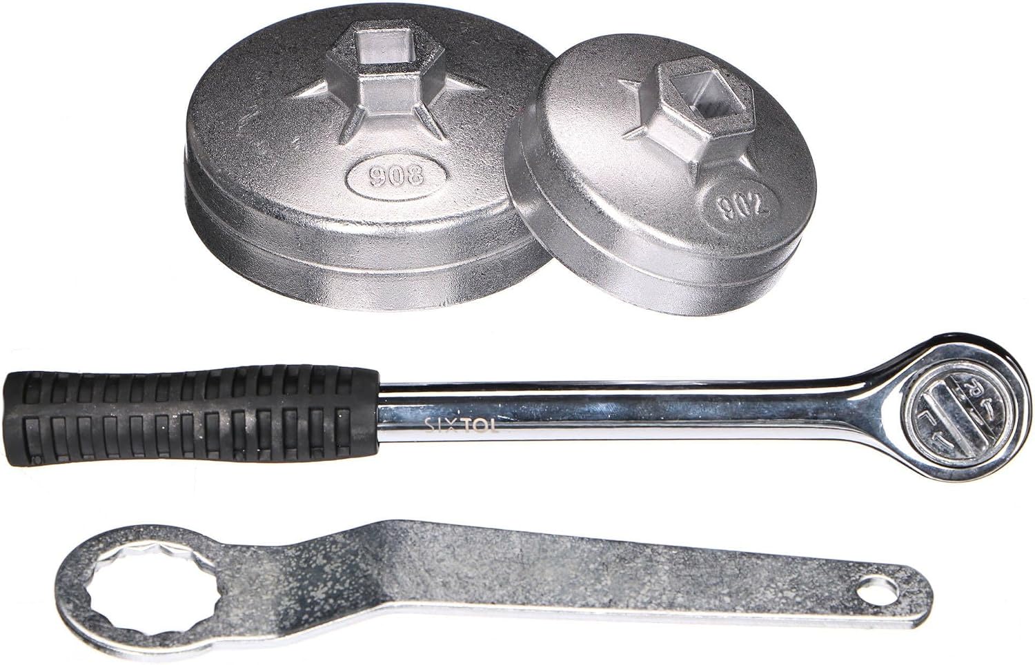 Detalle 2 de SIXTOL MECHANIC OIL WRENCH 23 – zestaw kluczy do filtrów oleju, 1/2