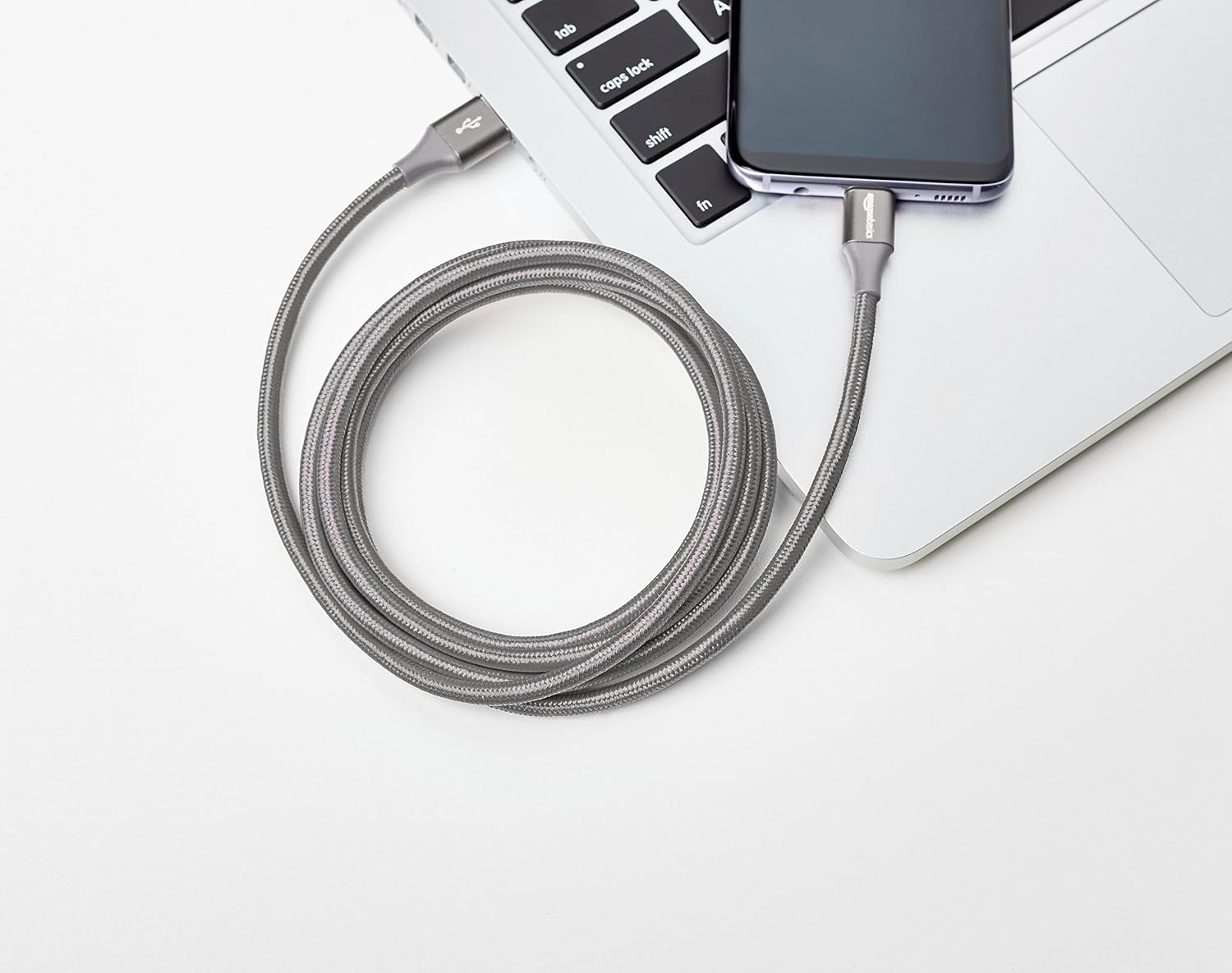 Thumbnail 5 de Amazon Basics Cable USB-C a USB-A 3.1 Gen 1 ⚡ 1.8 m gris