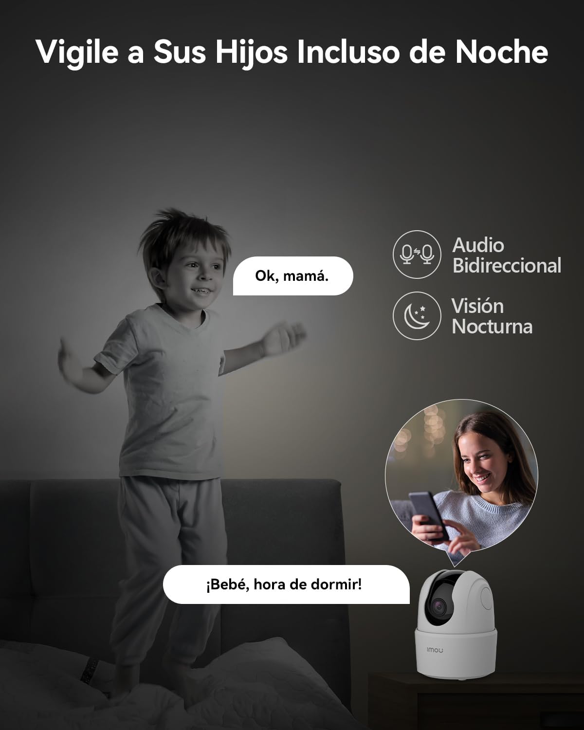 Thumbnail 6 de IMOU Cámara IP WiFi interior 2K (3MP) 360° con detección humana, sirena y audio bidireccional