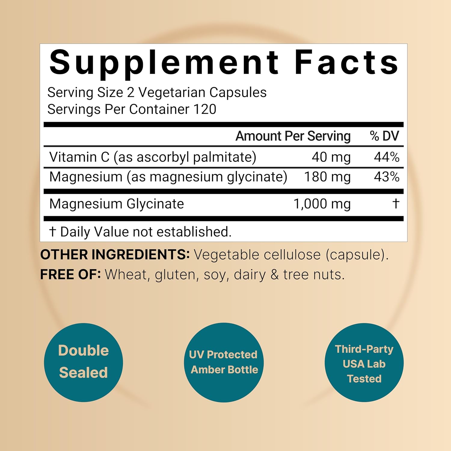 Detalle 2 de NatureBell Magnesium Glycinate Capsules 240 Count
