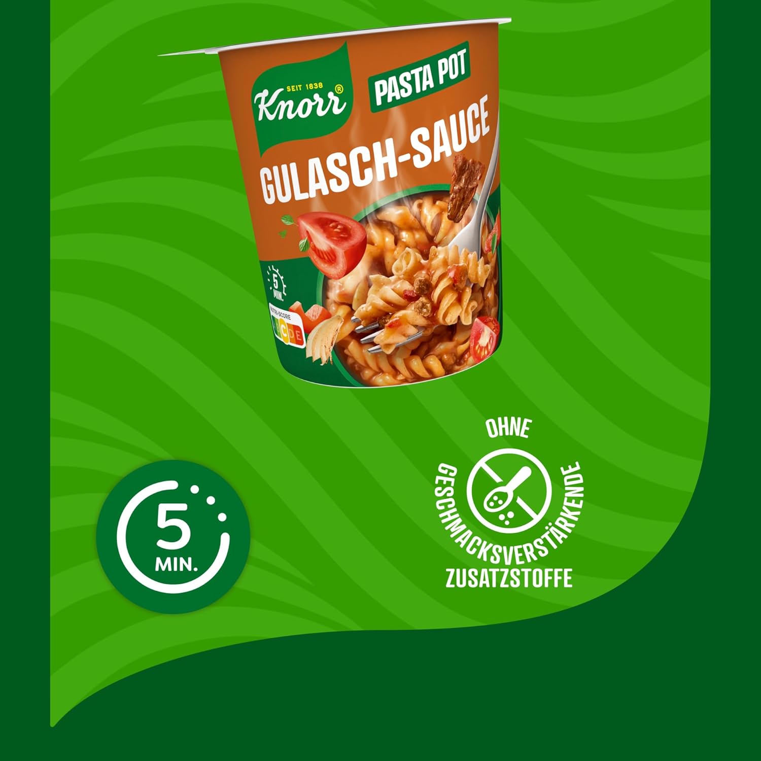 Thumbnail 5 de Knorr Gulasch-Sauce Pasta Pot – Instant Nudeln 60 g