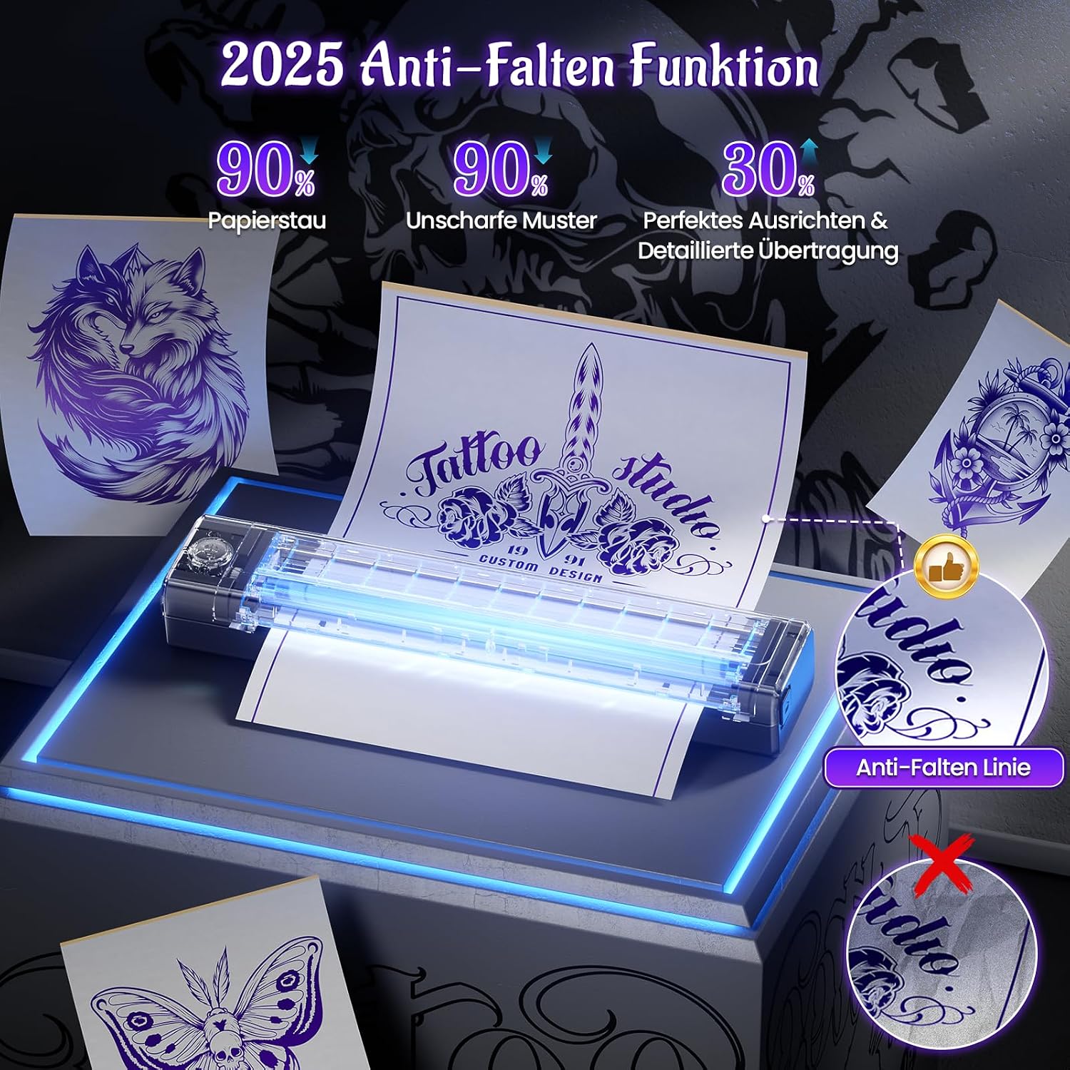Detalle 2 de Yowell H1 Tattoo Drucker 2000mAh