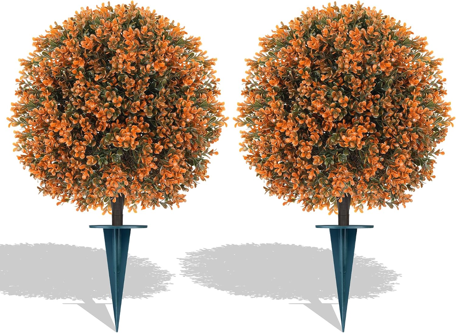 Detalle de Grooy Artificial Boxwood Topiary Trees, 2 Pack