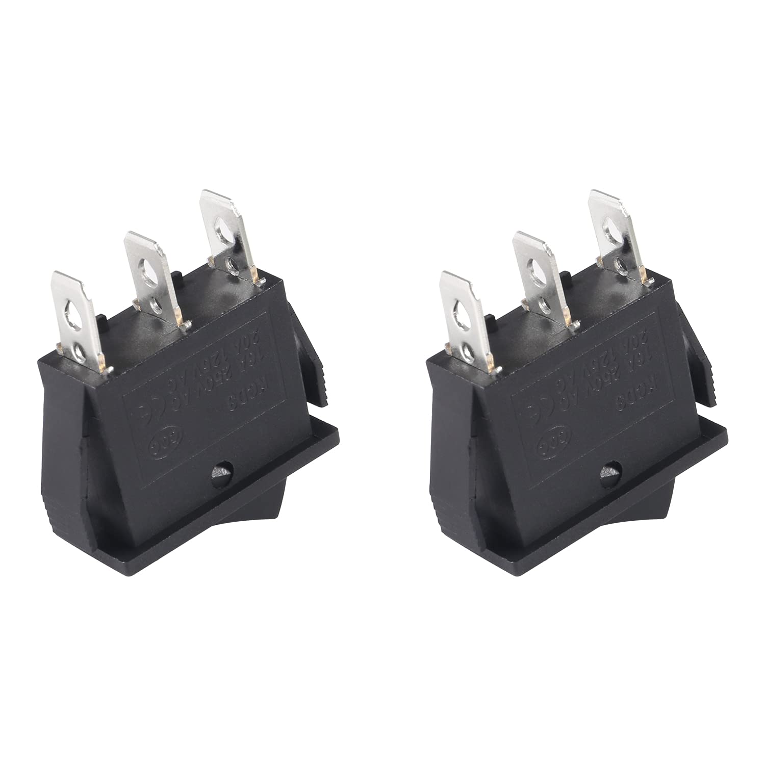 Thumbnail 5 de 10PCS SPST 3 Pins 3 Position ON/Off AC rocker toggle switch (16A/250V, 20A/125V)