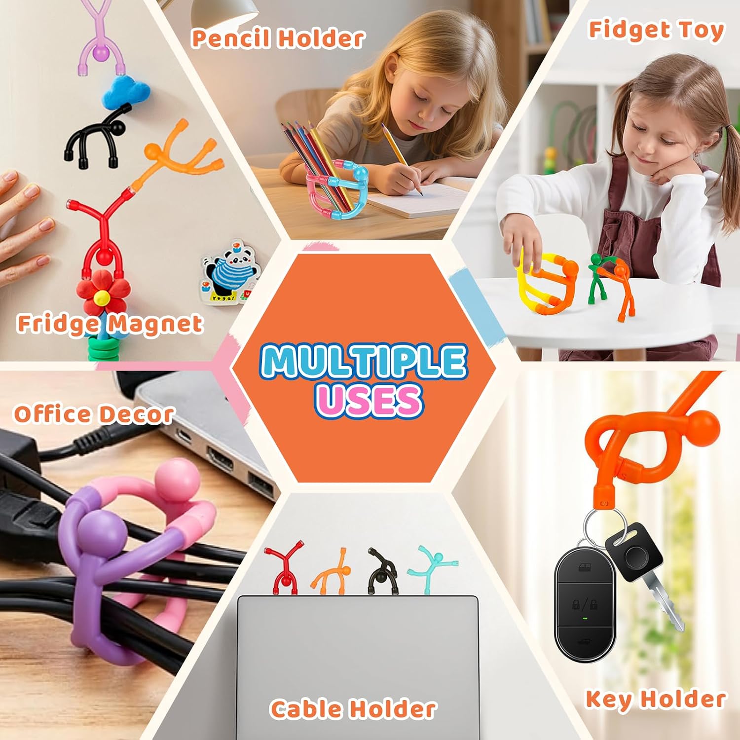 Thumbnail 5 de Houbobo Magnetic Travel Toys for Kids (12-Pack): Portable Magnetic Figures for Ages 3+