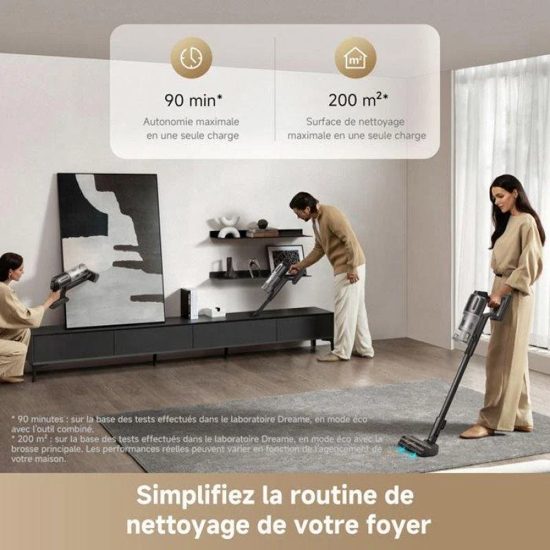 Thumbnail 3 de Dreame Z10 aspiradora sin cable 210AW con filtro HEPA H14 y detección de polvo