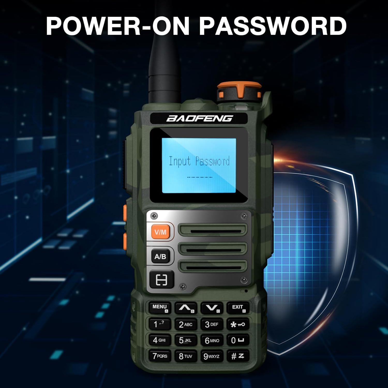 Detalle de BaoFeng K63 6W Walkie Talkie tri-band UHF/VHF + radio portatile con batteria 2600 mAh e schermo a colori