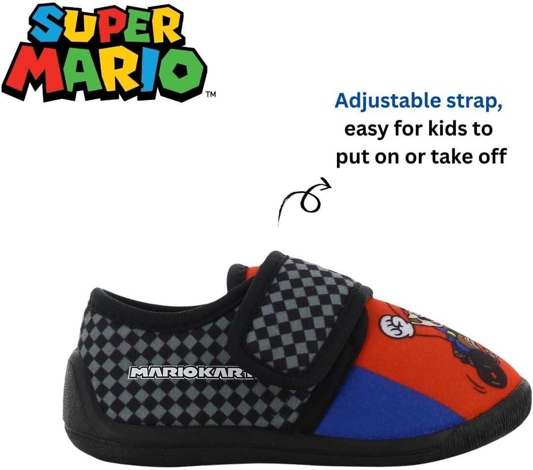 Detalle 2 de Leomil Super Mario pantoffels voor jongens voor thuis en de kleuterschool
