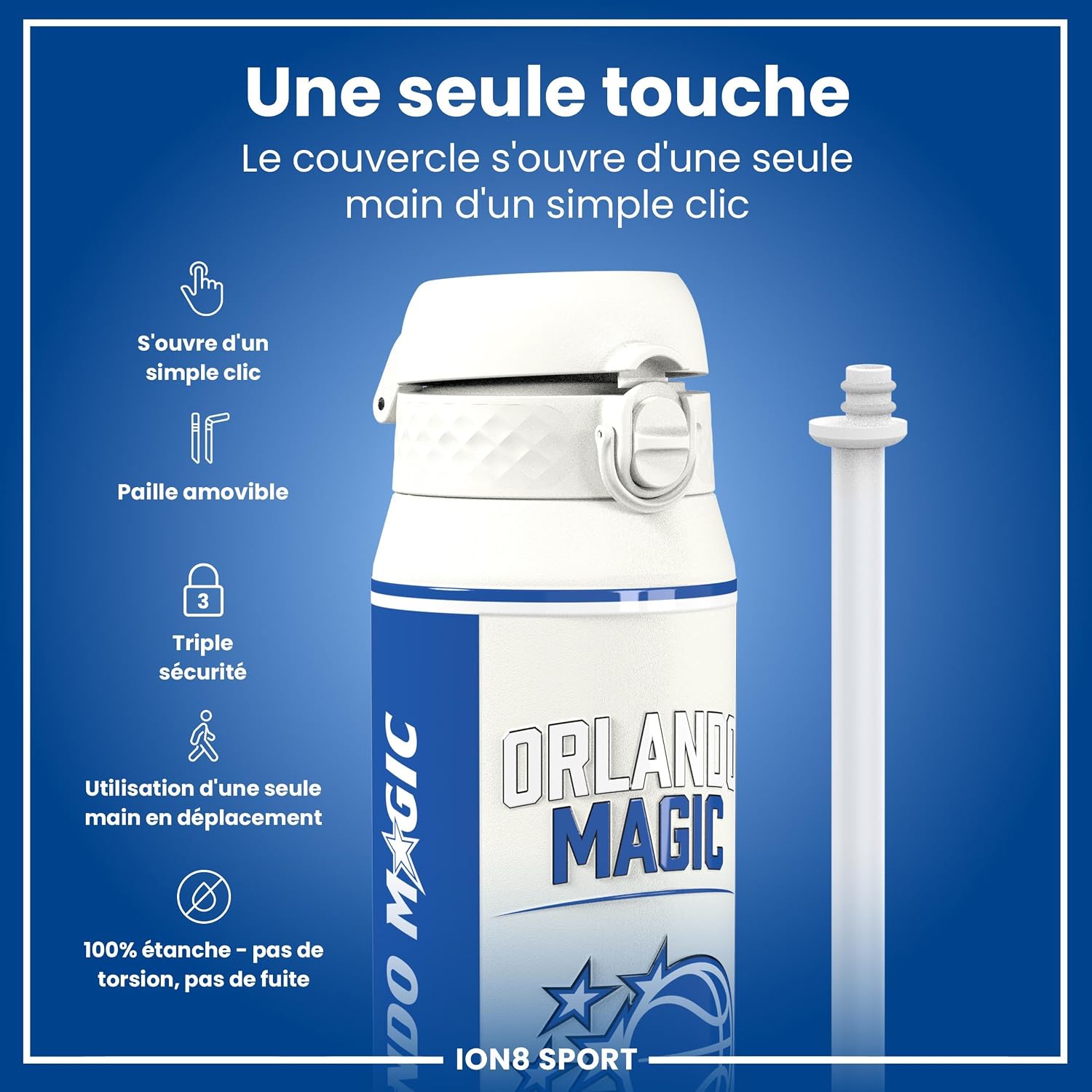 Detalle de Ion8 Orlando Magic Gourde isotherme 750 ml