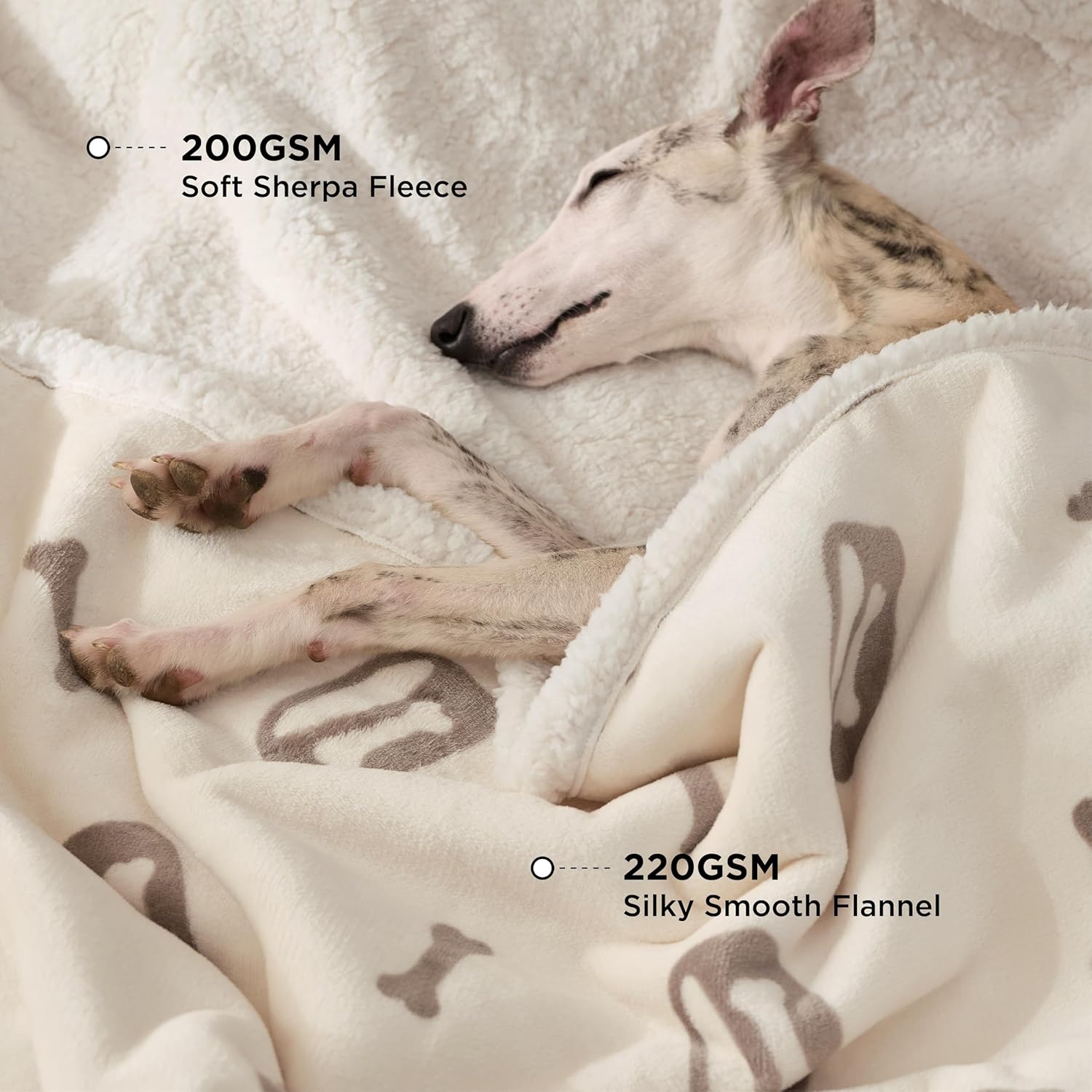 Thumbnail 1 de Bedsure Waterproof Dog Blanket 127x102cm – Reversible washable pet throw for large dogs