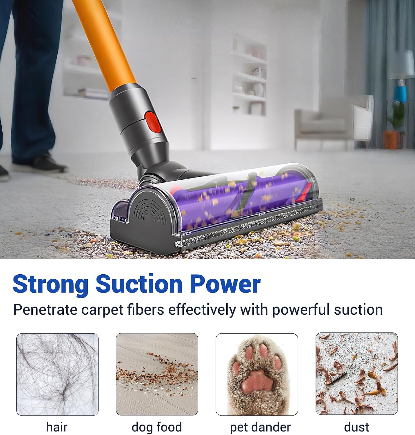 Thumbnail 2 de DAMAIYI Direct Drive Cleaner Head replacement for Dyson V7, V8, V10, V11 & V15
