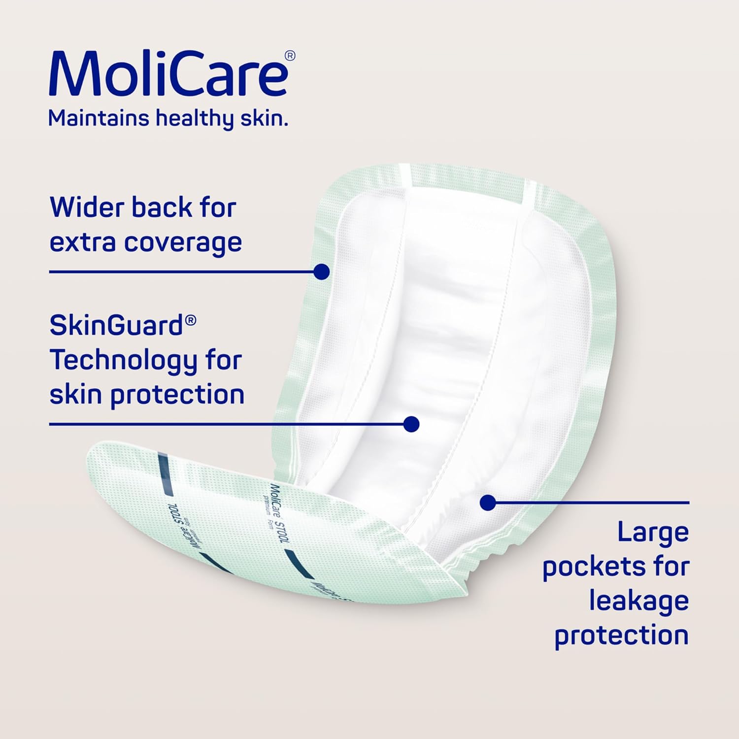 Detalle 2 de MoliCare Premium Form Stool Unisex Large 32 pads 🩹
