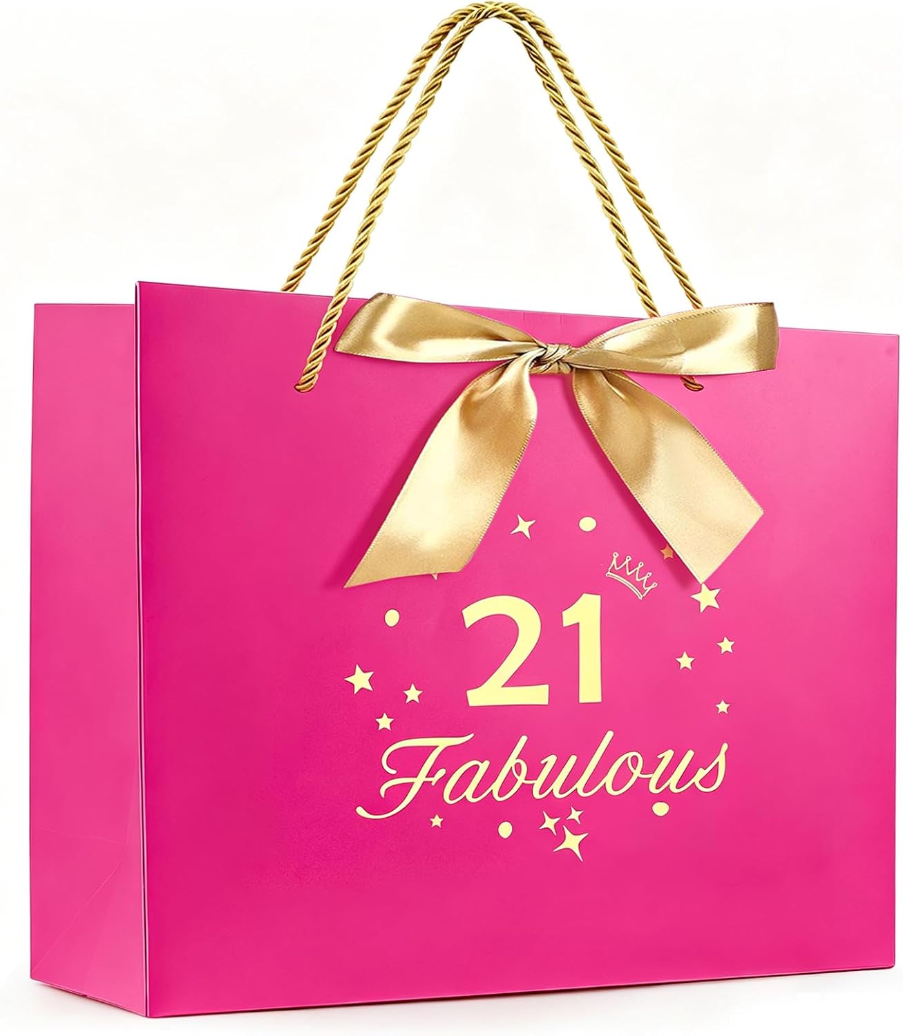 Thumbnail 5 de Yiran Girls Pink Black EST.2015 11th Birthday Gift Bag — 32x25x11 cm, Pink & Black with Ribbon