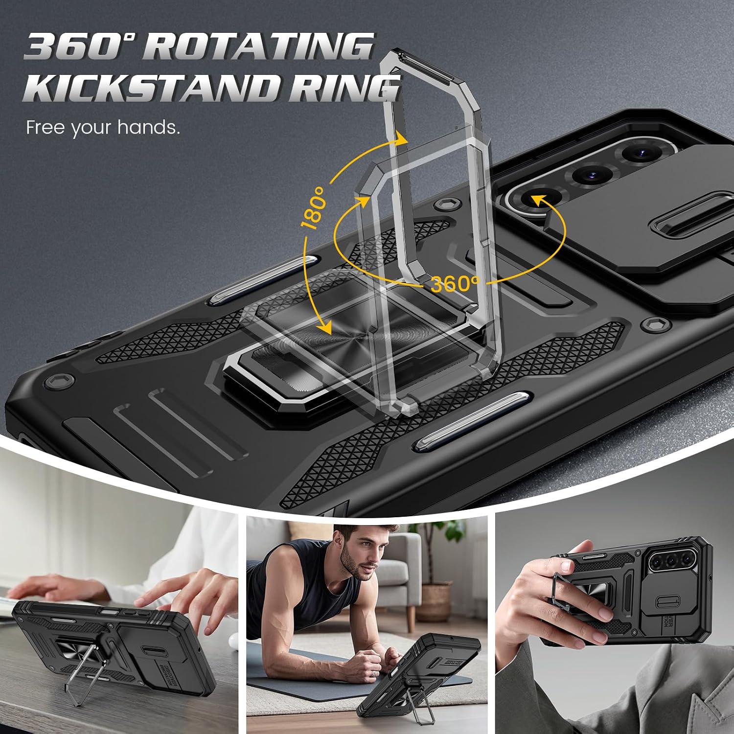 Thumbnail 4 de Doeshine Samsung Galaxy A17 4G/5G case with 360° ring