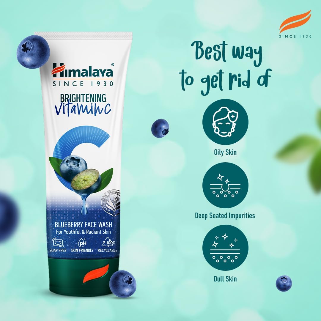 Detalle de Himalaya Lavaggio viso illuminante con vitamina C al mirtillo – 100 ml